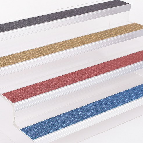 계단논슬립 롬버스 알루미늄 세라믹 논슬립 계단미끄럼방지 패드 10cm 단위 주문제작, 파랑, 1개