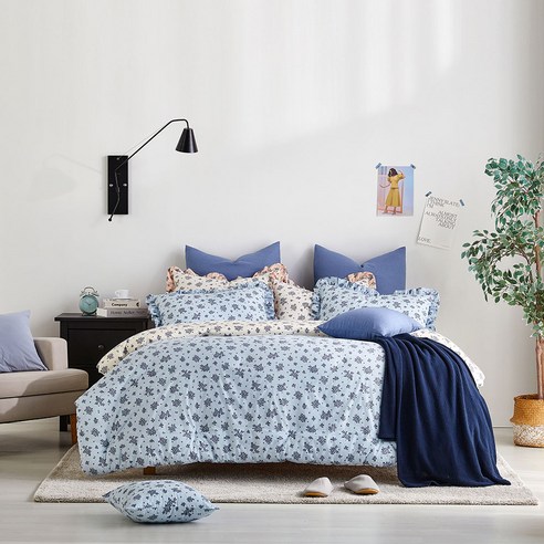 포근함이 피어나는 공간, 박홍근홈패션 코지 오가닉코튼 침구 풀세트 박홍근이불