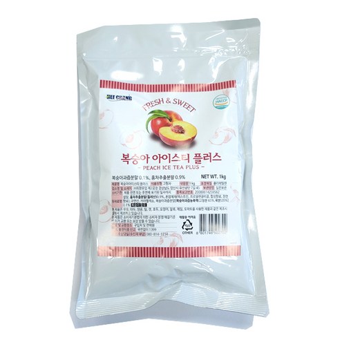 희창x네모 복숭아 아이스티 플러스 (1kg x 12개) 1박스, 1kg, 1개