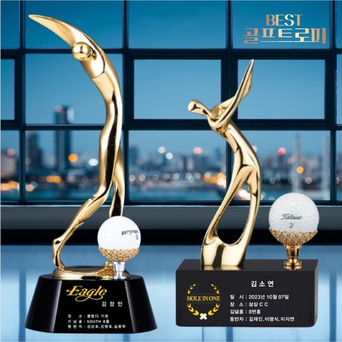 승리의 순간을 영원히 간직하다: 특별한 골프 트로피 홀인원트로피