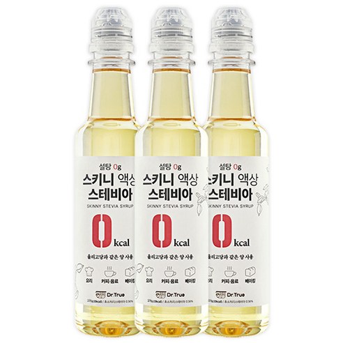 설탕0g 스키니 액상 스테비아 375g, 3개