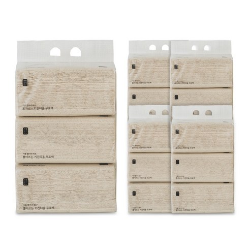 생활공작소 뽑아쓰는 키친타올 무표백, 100매, 15개