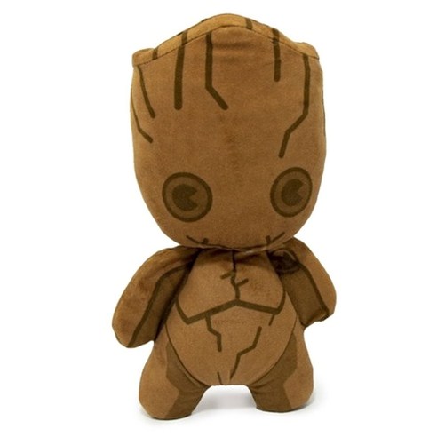 버클다운 카와이 스탠딩 포즈 반려견 장난감 스퀴커 플러쉬 봉제장난감, 1개, Groot