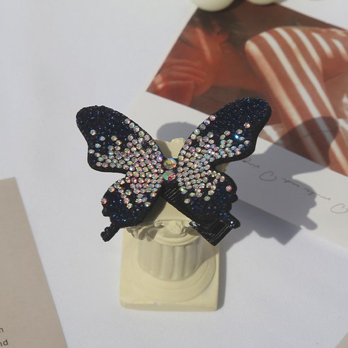 다왕 ZZ857 반짝이는 나비 한마리 집게핀