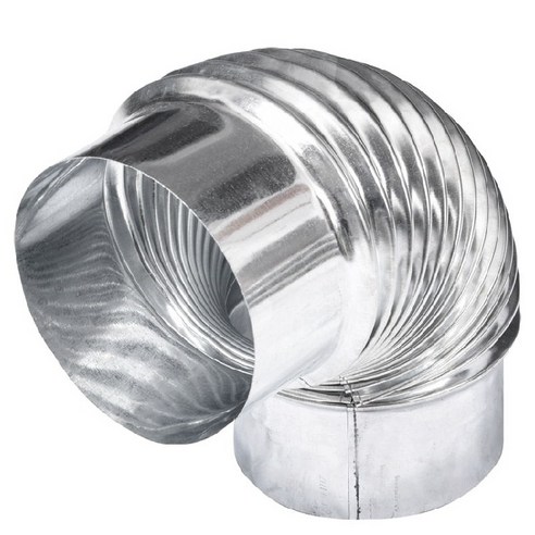 1m 스텐연통 화목난로 펠렛 벽난로 보일러 엘보 일자 주름 모음, 7cm