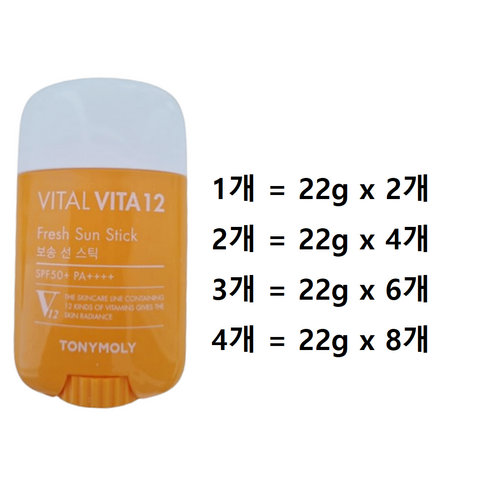 토니모리 바이탈 비타12 보송 선스틱 SPF50+ PA++++, 22g, 1개