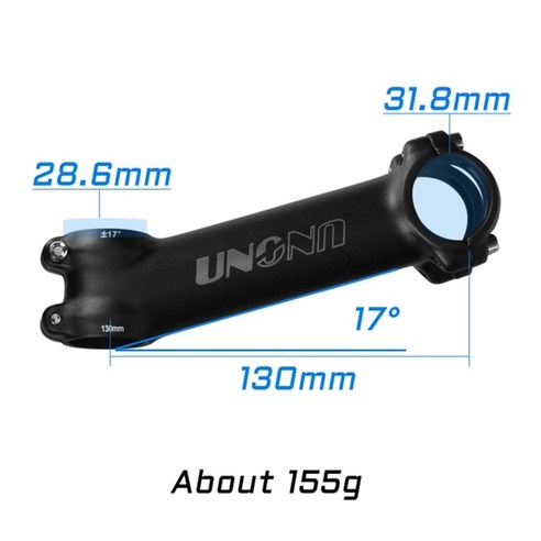 짚스템 자전거 도 초경량 알루미늄 합금 산악 자전거 핸들 바, 17도 110mm, 1개