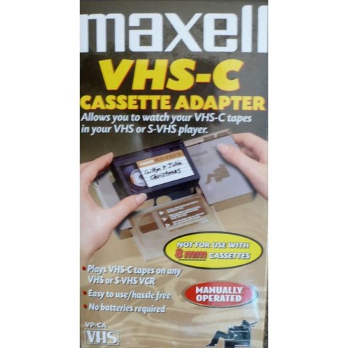 Maxell 기계식 VHS-C 어댑터