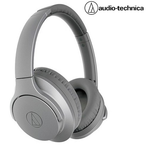 오디오테크니카 ATH-ANC700BT 노이즈 캔슬링 헤드폰 무선 블루투스 헤드셋, 회색