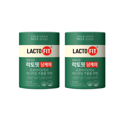 락토핏 당케어 100포 장건강 PBS유산균 혈당케어 혈당유산균 2통, 200g, 2개