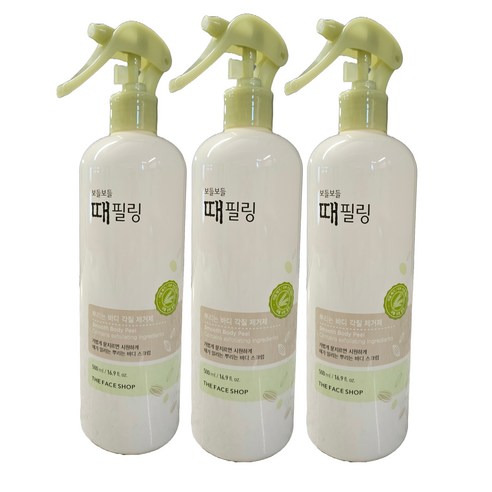 더페이스샵 보들보들 때필링 대용량 3개세트 (500ml+500ml+500ml)