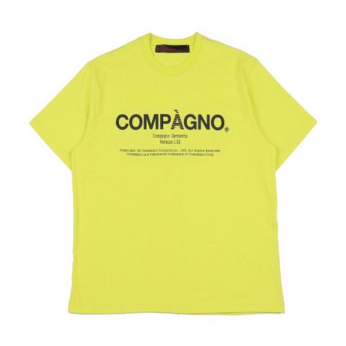 CPGN STUDIO 꼼파뇨 [20수]Garments Compagno LOGO 라임 437404