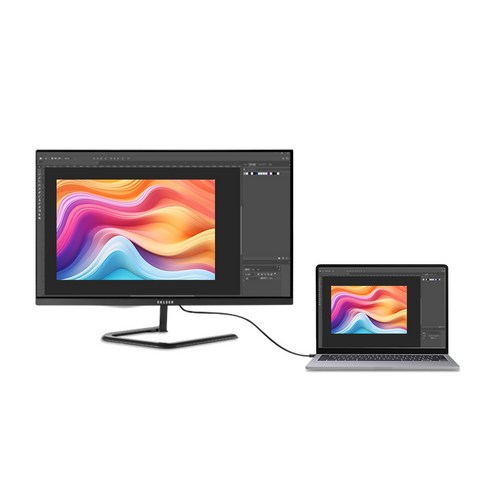 에크리어 27인치 FHD IPS 베젤리스 USB C 모니터: 몰입적이고 생산적인 시청 경험