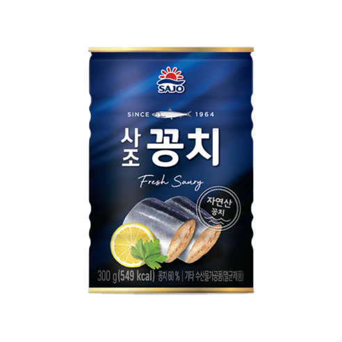 사조 꽁치캔 300gx1캔/꽁치조림/꽁치김치찌개/무배, 300g, 1개