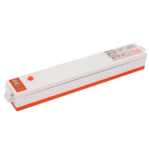 AFBEST 진공 식품 포장 상업 보호기 실러 씰 식사 기계 Foodsaver 씰링 키트 EU 플러그, 화이트&오렌지