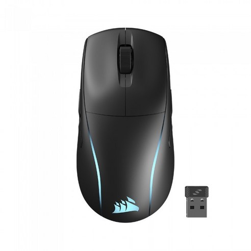 커세어 M75 RGB 초경량 무선 게이밍 마우스, 블랙