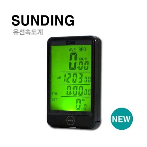 SD 대형화면 백라이트기능 자전거 유선 속도계, 상세설명참조, 1개