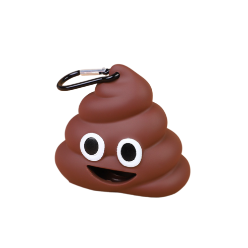 강아지 아이디어 똥모양 배변봉투 케이스 6컬러, 1개, 1개입, brown
