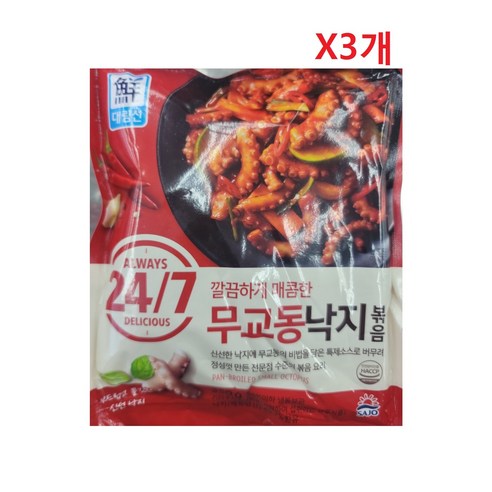 [사조대림] [대림냉동] 24/7무교동낙지볶음 350g x5개 외 택1 /쭈꾸미철판볶음, 5개
