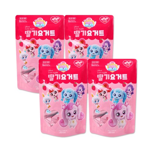 캐치티니핑 딸기요거트 20g, 4개