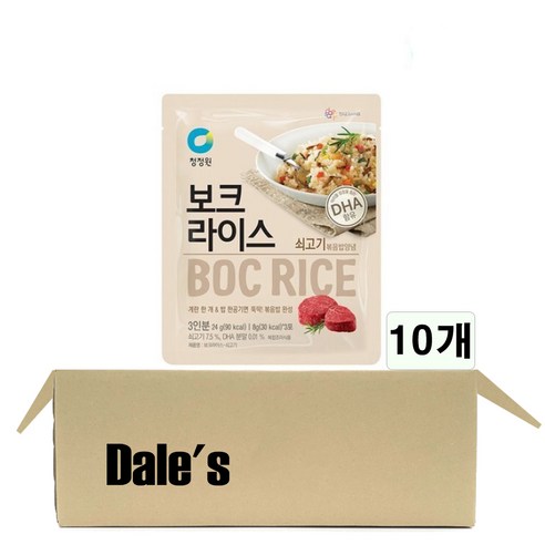 데일즈 기획 대상 청정원 보크라이스 쇠고기 볶음밥 양념, 24g, 10개