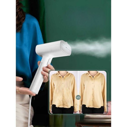 강력스팀 옷가게 매장용 편리한 핸디형 미니다리미, 화이트 기본