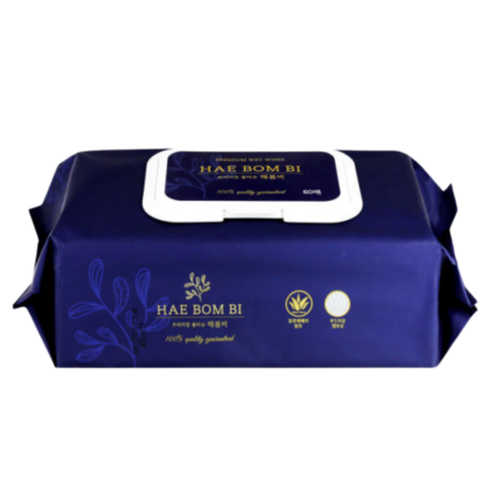 촉촉한 안심, 해봄비 프리미엄 엠보싱 물티슈로 깨끗한 일상을 시작하세요.