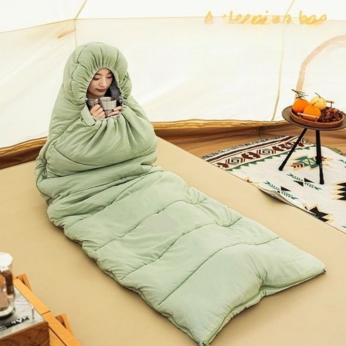침낭어른 야외 캠핑 사계절 공용, Suitable for 7-12 degrees, 2개