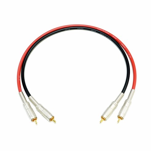 카나레 DRC02-GS6D 2M 스테레오케이블 2RCA 무연솔더 GS-6 F-09 무산소동선 OFC 인터케이블