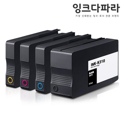 잉크다파라 삼성 호환잉크 INK-K310 SL-J3520W SL-J3560FW SL-J3570FW, INK-K310 호환잉크 4색 세트, 1개