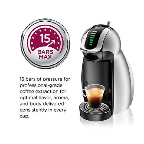 다양한 음료를 제공하고 쉬운 조작법과 압력 기반 시스템이 특징인 Nescafe Dolce Gusto 캡슐 기반 커피 머신