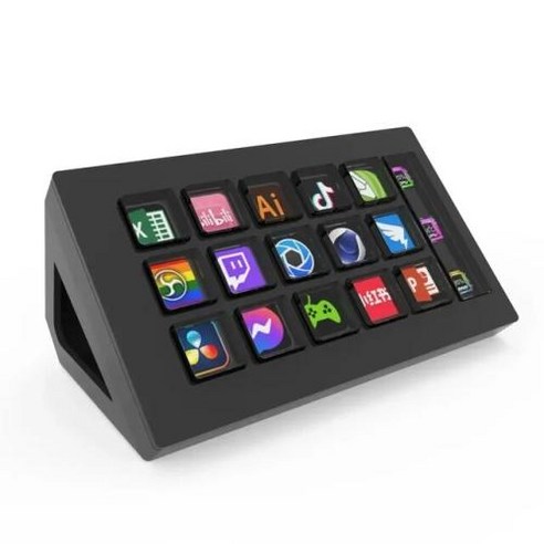 스트림덱  기계식키보드 Streamdeck 비주얼 LCD 단추 15 키 라이브 컨텐츠 제작 컨트롤러 사용자 정의 Windows macos 안드로이드 ios용 신제품, 없음, 없음