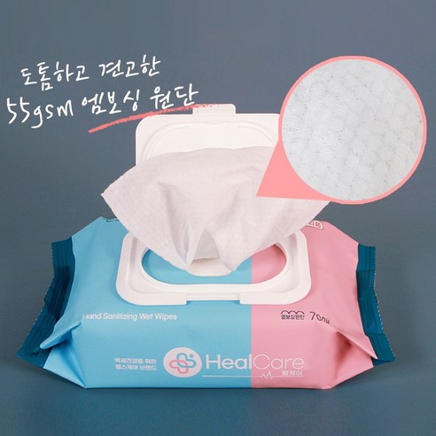 일상 속 안심을 더하다, 헬케어 프리미엄 손소독 티슈