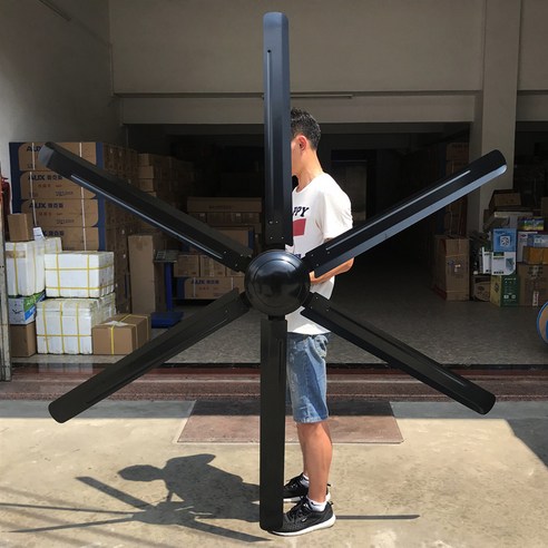  산업용 스프레이 선풍기 분무 미스트 축사용 강력한 팬, V 벽걸이형 초대형 실링팬 100인치 온실 축사 물류센터 공장 팬, 블랙 벽 부착 컨트롤