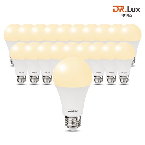 닥터룩스 LED 전구 12W, 20개, 전구색