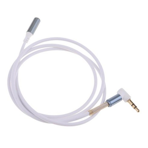 iPhone 스마트폰 태블릿 스피커 마이크 및 카드 리더용 3.5mm 남성 - 여성 보조 스테레오 오디오 헤드폰 잭 AUX, 화이트, 설명, 설명