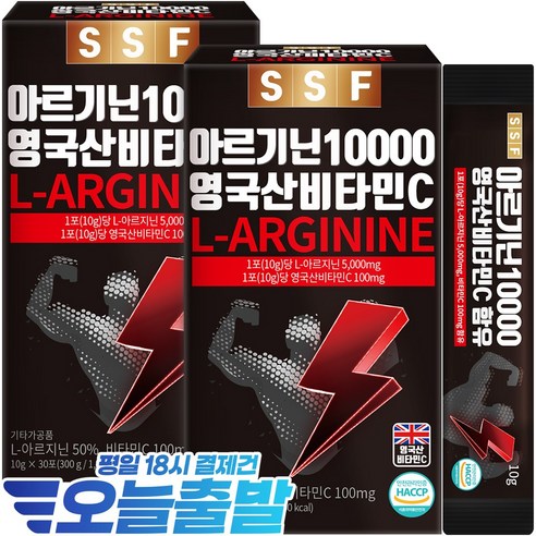 순수식품 아르기닌 10000 고함량 L-아르기닌 5000mg, 60개, 10g