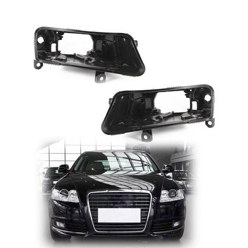 A6 5채널블랙박스 A6L C6 2009 2010 2011 자동차 하우징 블랙 바텀 쉘 박스 높은 구성, For right headlight