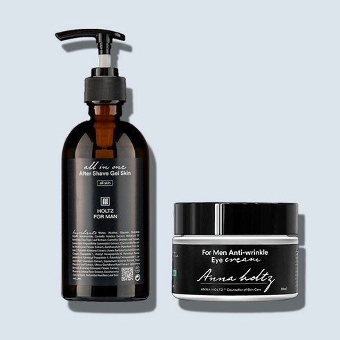홀츠포맨 남성 남자 에프터 쉐이브 스킨 아이 크림 30ml 2종 세트 미백 주름개선 기능성 화장품, 1개