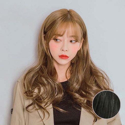 가발매니아 붙임머리 제디 5피스 헤어피스 리치펌, 내츄럴블랙, 1개