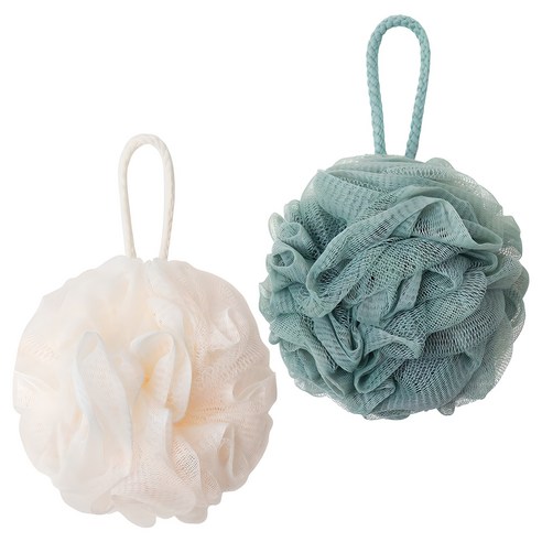 페르노엘 촘촘하고 부드러운 걸이형 버블 샤워볼 세트, 혼합C, 2개입, 1개