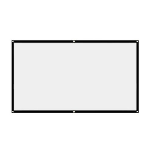 607284100120150 인치 프로젝터 스크린 169 홈 시네마 극장 영화 고밀도 야외 캠프 휴대용 프로젝터 스크린, [05] 60 인치, 5) 60 인치