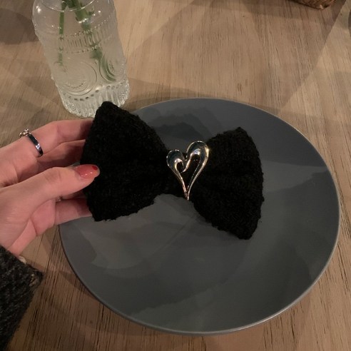 고급 복고풍 나비 머리핀 봄 클립 헤어 액세서리 새로운 그물 빨간 머리핀 탑 클립 헤드웨어 이른 봄 여성