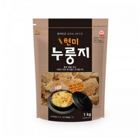 엄마사랑 한끼든든 현미누룽지, 1kg, 1개