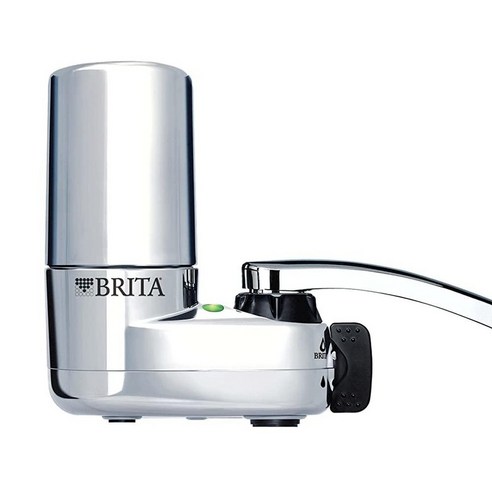 Brita Basic Faucet 정수 필터 시스템 크롬 1개 미국 472836, Chrome_수도꼭지 마운트 시스템