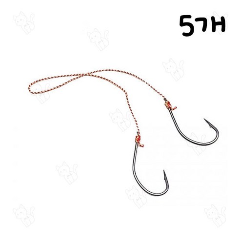 루웍스 LWT-195 킹대구라바 전용 어시스트 훅 PE10호 라인 20cm, 5개