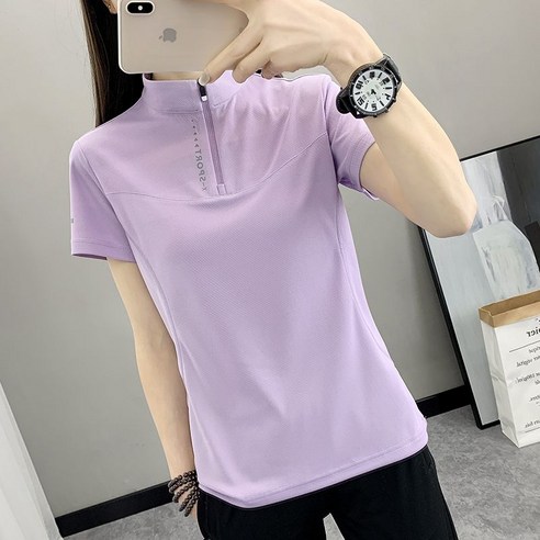 시원함과 스타일을 동시에, 여성용 쿨 반팔 티셔츠 QXX