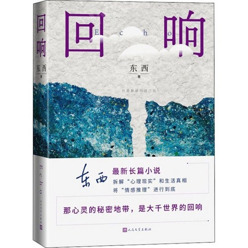 중국어원서 回响 회향 东西 DONGXI 동서 저 동명 중국드라마 원작 모순문학상 수상작, 东西,DINGXI,동서,東西, 인민문학출판사 Best Top5