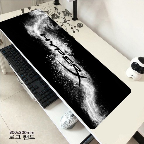 YJQ 마우스 패드 HyperX 대형 게이머 XXL 키보드 데스크 마우스 매트 800x300mm 카펫 고무 Tapis Souris 게이밍 노트북 CSGO 마우스 패드용, hyperX12 80x30