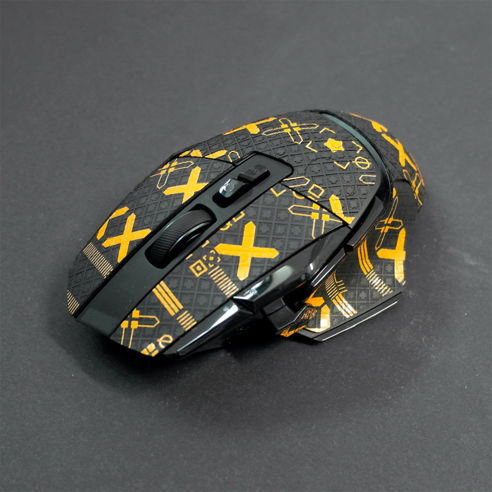 라나야 로지텍 마우스 그립테이프 G502X 풀커버, 1개, 옵티컬 골드